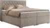 Boxspringbett, Modern Bett mit Multipocket-Matratze und zwei Bettkästen - JASIR - 140 x 200 cm - Beige Stoff - H3 Bild 3