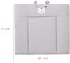 roba Wickelauflage soft 'roba Style' - 85 x 75 cm - mit Bärengesicht Sammy - abwischbar - Grau Bild 4