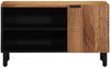 vidaXL TV-Schränk mit Regal Braun 80 x 33 x 46 cm Massivholz Mango 4017771 Bild 4