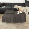 HOME DELUXE Couchtisch mit Schwebeeffekt NAYELI – 96 x 96 cm Dunkelbraun Bild 2