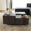 HOME DELUXE Couchtisch mit Schwebeeffekt NAYELI – 96 x 96 cm Dunkelbraun Bild 3