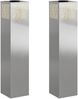 vidaXL Solar LED Weg Licht 2 pcs Silber Edelstahl 879734 Bild 2