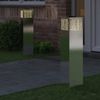 vidaXL Solar LED Weg Licht 2 pcs Silber Edelstahl 879734 Bild 3
