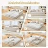 LVHOM Schlafsofa 3 sitzer, Klappsofa mit Schlaffunktion, Bodensofa, Schlafcouch aus Chenille-Stoff, frei Kombination, 198x79x60 cm Bild 4