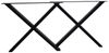 House Nordic Beine für Esstisch, pulverbeschichtet in schwarz, Design X, 8x86x72 cm Bild 3