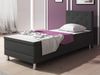 Inter Boxspringbett Esra, Webstoff Anthrazit 90x200 cm Bild 3