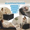 Bestschlaf Klappmatratze, 15 cm hoch, waschbar, geeignet für Hausstauballergiker, Schwarz, 15 x 195 x 75 cm Bild 3