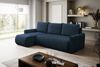 Selsey 'Timmone' Ecksofa mit Schlaffunktion & Bettkasten, Chenille, Universal, Dunkelblau Bild 2