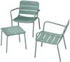 Vente-unique - MIRMANDE Gartensitzgruppe Metall Grün - B 45 cm67,5 cm x H 41,5 cm71,5 cm x L 45 cm60 cm Bild 1