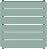 Vente-unique - MIRMANDE Gartensitzgruppe Metall Grün - B 45 cm67,5 cm x H 41,5 cm71,5 cm x L 45 cm60 cm Bild 4
