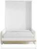 Vente-unique - BEGANIO Bett Holz, Platte BeigeWeiß - B 141 cm239,2 cm x H 225 cm x L 200 cm Bild 3