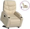 vidaXL Relaxsessel mit Aufstehhilfe Elektrisch Creme Stoff 3204629 Bild 2