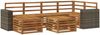 vidaXL Ecksofa Set 6 pcs Natur Massivholz Akazie 3384605 Bild 2