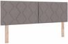 vidaXL Boxspringbett mit Matratze Taupe 200 x 160 cm Stoff 3341367 Bild 5