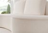 Sofa Designersofa ARLET 3-Sitzer in Stoff Abriamo Creme Bild 4
