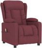 vidaXL Massagesessel Weinrot Stoff 339061 Bild 2
