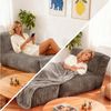 ANYSUN Sitzsack Cord Sitzsack mit Hocker,Großer Sitzsack,Lounge-Sessel für Erwachsene (Boden-Loungesessel, abnehmbarer & waschbarer Bezug,ergonomisch), Sitzsack,klappbare Ottomane-für Wohnzimmer, Schlafzimmer oder Balkon Bild 4