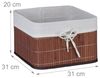 Relaxdays Aufbewahrungskorb Set aus Bambus Bild 5