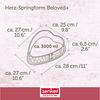 Zenker Herzspringform Ø25 cm – Backform mit Herz-Prägung, PFAS-frei, Ideal für Valentins- und Muttertag, Made in Germany, Schwarz Bild 4