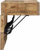 vidaXL Garderobenständer Braun 73 x 19 x 23 cm Massivholz Mango 4102745 Bild 5