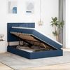 vidaXL Aufbewahrungsbett mit Matratze Blau 140 x 190 cm Polyester 3371783 Bild 4