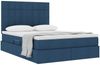 vidaXL Aufbewahrungsbett mit Matratze Blau 140 x 190 cm Polyester 3371783 Bild 3