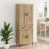 vidaXL Highboard mit Schubladen 2 pcs Artisan-Eiche Holzwerkstoff 3415975 Bild 4