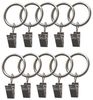 BASIT Gardinenring Metallringe mit Metallklemmen C18, für 19 und 20 mm Gardinenstangendurchmesser geeignet, (10-St) Bild 2