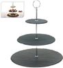 Koopman Etagere Grau, Schiefer, (1-tlg), Schiefer, mit Tragegriff, 3 Ebenen, Modern Bild 5