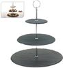 Koopman Etagere Grau, Schiefer, (1-tlg), Schiefer, mit Tragegriff, 3 Ebenen, Modern Bild 4