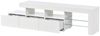 BlingBin TV-Schrank Lowboard mit LED-Beleuchtung, Fernsehschrank - 180 x 35 x 45 cm (1er Set, 1-St, Belastbarkeit: 30kg, Geeignet für Fernseher bis 75 Zoll) Fernsehtisch mit 3 Schubladen & Hochglanzfront für Wohnzimmer, Weiß Bild 2