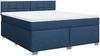 Boxspringbett mit Matratze, Stoff, Viereckige, grauer Fuß, Blau, 180x200 cm, true Bild 3