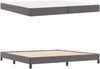 vidaXL Bettrahmen mit Matratze Grau 200 x 200 cm Stoff 3398651 Bild 5