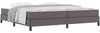 vidaXL Bettrahmen mit Matratze Grau 200 x 200 cm Stoff 3398651 Bild 2