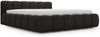 GRAINGOLD Cloud Low Bett 160x200, Polsterbett mit Bettkasten und Lattenrost, Bouclé-Stoff, Schwarz Bild 2