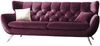 KAWOLA Sofa CHARME 2-Sitzer Velvet purple 94 x 95 x 175 cm Bild 3