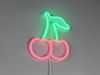 Ausgefallene Neon LED Wandleuchte CERISE mit USB Kabel & Schalter, Höhe 22cm Bild 3
