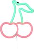 Ausgefallene Neon LED Wandleuchte CERISE mit USB Kabel & Schalter, Höhe 22cm Bild 2