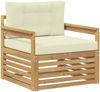 vidaXL Outdoor-Sofa Polyester Weiß und Creme 3439122 Bild 2