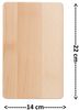 Kesper 69003 | Frühstücksbrettchen aus Birkenholz, 6-er Pack, 23 x 15 x 1 cm Bild 2