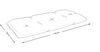 Amilian Stuhlkissen - Sitzkissen - Palettenkissen - Bankauflage - für Gartenbank 40x120 cm, Pallettensitzkissen - Gartenkissen - Sitzpolster - Palettenkissen Bild 3