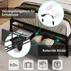 Merax Polsterbett mit USB Typ C Ladefunktion Stauraum-Kopfteil und LED-Beleuchtung und Schubladen, Einzelbett 90 x 200 Stauraumbetten, Grau Bild 3