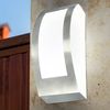 Wandleuchte, Gartenlampe, Edelstahl, silber, L 25 cm Bild 5