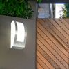 Wandleuchte, Gartenlampe, Edelstahl, silber, L 25 cm Bild 3