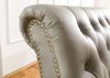 Sofa 3-Sitzer Echtleder 196x84x94 grau CHESTERFIELD #207 Bild 4
