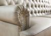 Sofa 3-Sitzer Echtleder 196x84x94 grau CHESTERFIELD #207 Bild 5