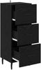 vidaXL Sideboard Schwarz Eichen-Optik 34 x 34,5 x 90 cm Holzwerkstoff 881578 Bild 5