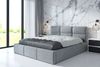 Polsterbett EMILI 140x200 mit Matratze, Bettkasten und Lattenrost. Farbe: Silber 15 Bild 2