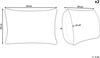 Kissen 2er Set Ohne Muster VELOOR Bouclé 30 x 50 cm Dunkelgrau Bild 2
