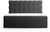 Micadoni Boxspringbett Mamaia Samt Bluvel Grau 160x200 Bild 2